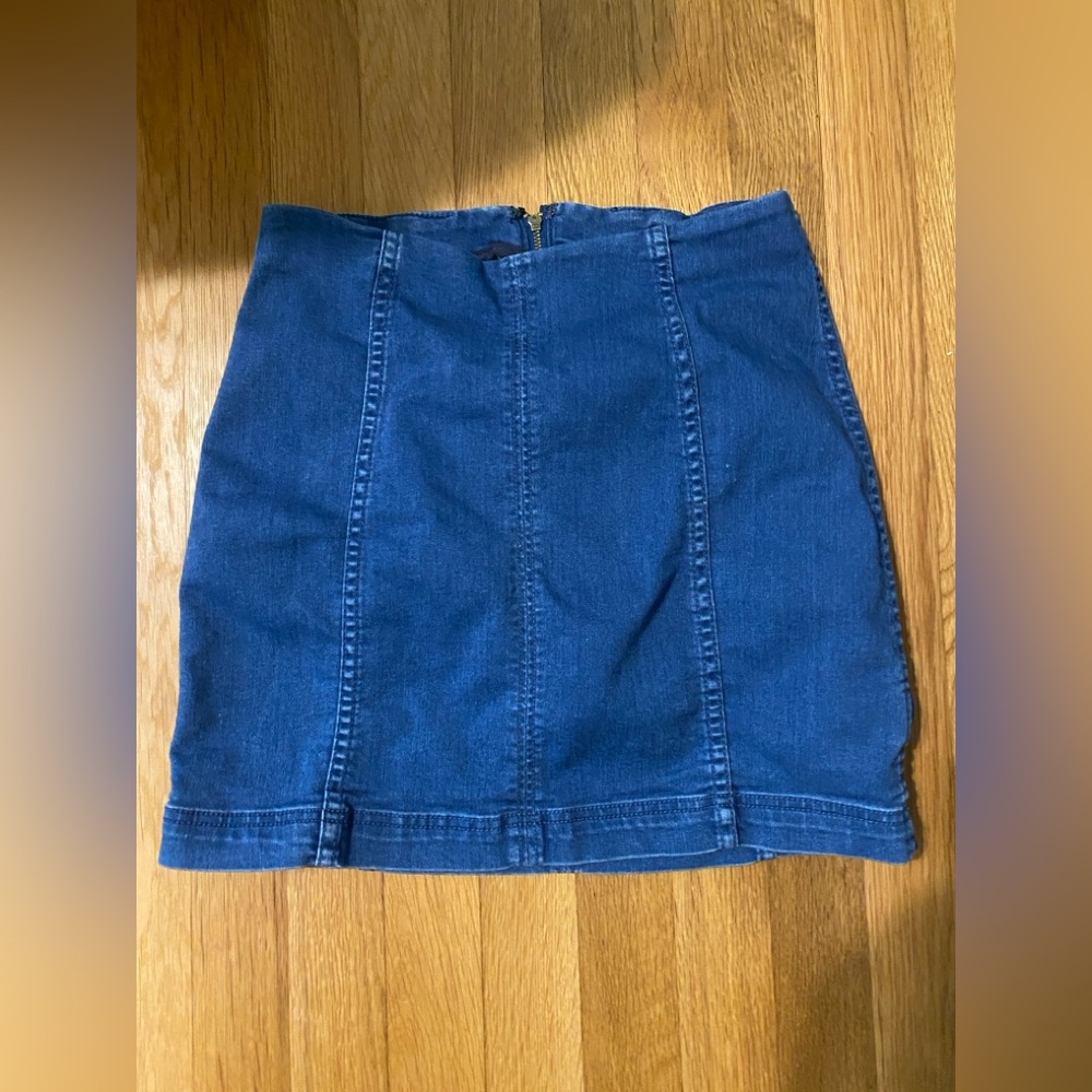 Free People Denim Mini Skirt Size 6